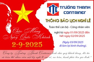 Thông báo lịch nghỉ lễ 2/9/2025