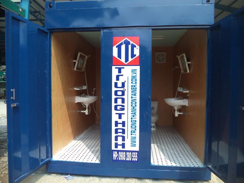 Container toilet 10 feet 2 phòng
