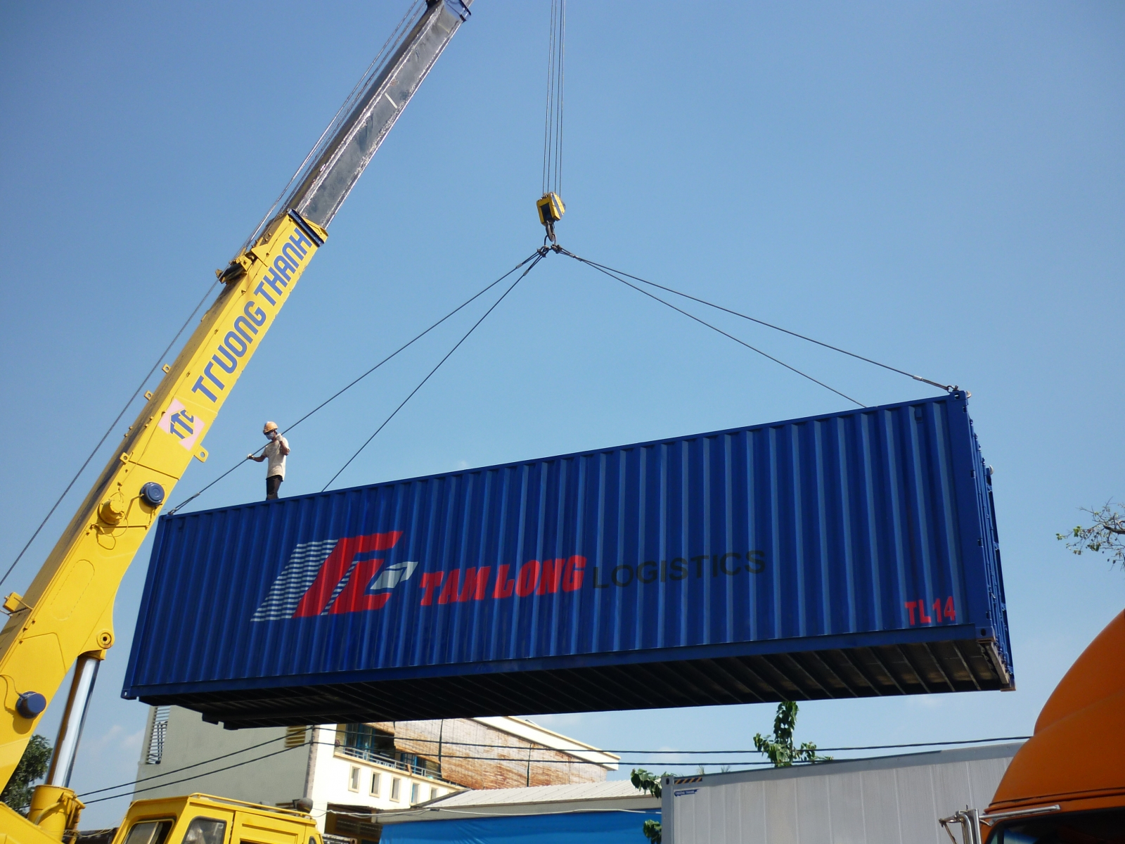 Container khô 45 feet dùng để chuyên chở hàng hóa