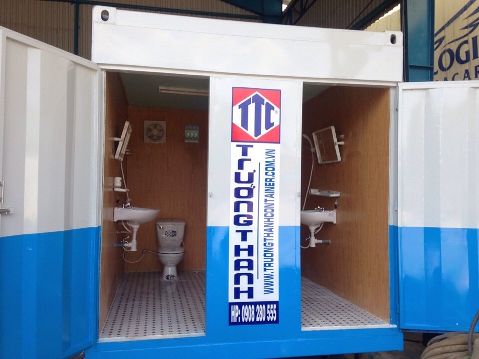 Nhà vệ sinh di động container đầy đủ tiện nghi